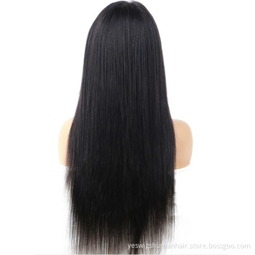 Factory Supplier Wholesale 13X6 Lace Frontal Human Hair Wigs Black Straight Wigs Cheap For Black Women Human Hair Wigs In Stock